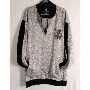 Rocawear Big & Tall Grey Quarter Zip Logo Sweater 3XB New MSRP $86